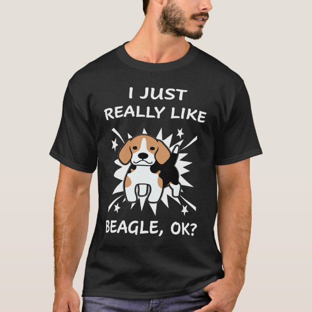 Camiseta 201 Eu Gosto Muito De Beagle (Frente)