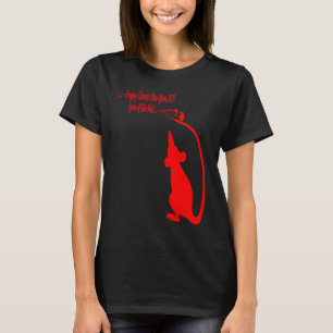 Camiseta 2020 Anos Do RAT Feliz Zodiac Lunar Chinês