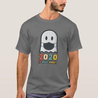 Camiseta 2020 Boo Sheet Vintage Vestindo máscara Halloween