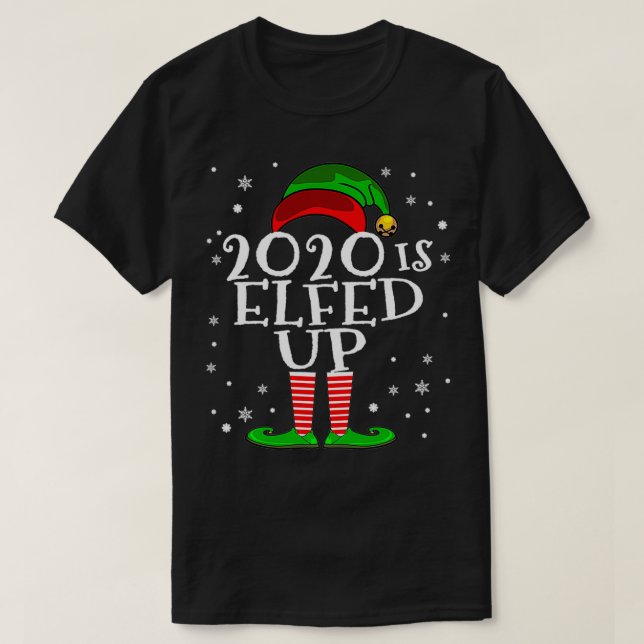 Camiseta 2020 é amaldiçoado Natal 2020 (Frente do Design)
