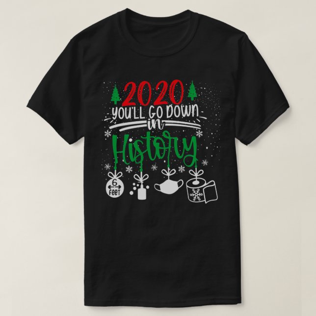 Camiseta 2020 Ficará Na História (Frente do Design)