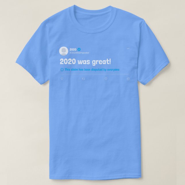 Camiseta 2020 Foi Um Tweet Disputado Com Excelente (Frente do Design)