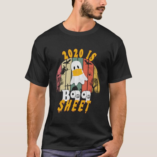 Camiseta 2020 Is Boo Sheet Halloween Ghost Wear S (Frente)
