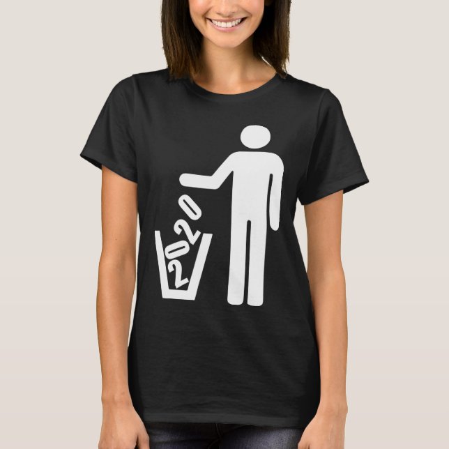 Camiseta 2020 not recommended Basket Waste garbage can (Frente)