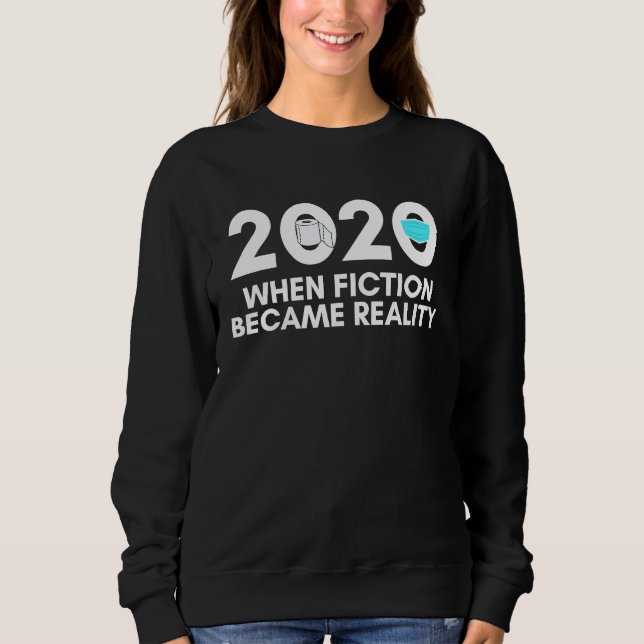Camiseta 2020 When Fiction Became Reality Toilet Paper Face (Frente)
