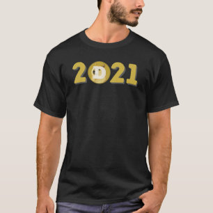 Camiseta 2021 Dogecoin Retro Doge Vintage Ano Funny Meme C