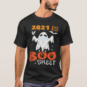 Camiseta 2021 é Boo Sheet Funny Ghost Halloween