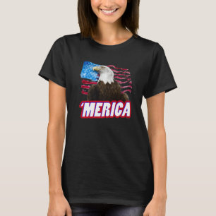 Camiseta 2022 4º Dia da Independência de julho Bandeira Ame