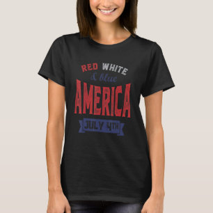 Camiseta 2022 4º Dia da Independência de julho Bandeira Ame