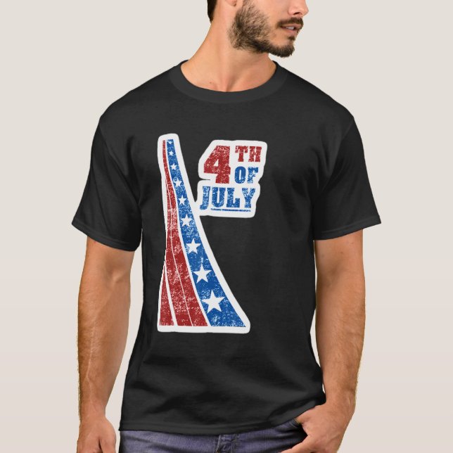 Camiseta 2022 4th Of July Independence Day Us American Flag (Frente)
