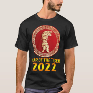 Camiseta 2022 Ano De Tiger Lunar Feliz ano novo Zo Chinês