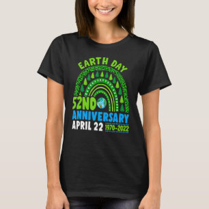 Camiseta 2022 Arco-íris Tendência 52º Aniversário Criança H