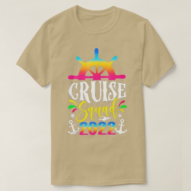 Camiseta 2022 Family Cruise Men Mulheres Meninas Velejando  (Frente do Design)