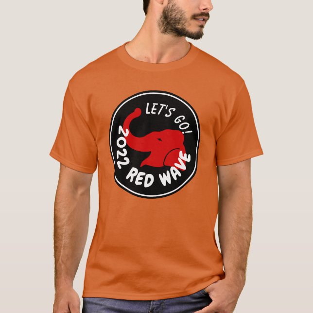 CAMISETA 2022 MIDTERMS RED WAVE VAMOS GO (Frente)