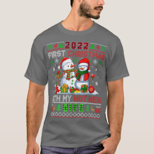 Camiseta 2022 Primeiro Natal Com Minha Nova Esposa Neves Qu