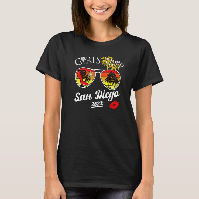 Camiseta 2022 San Diego Vacation Girls Trip California Girl (Frente)