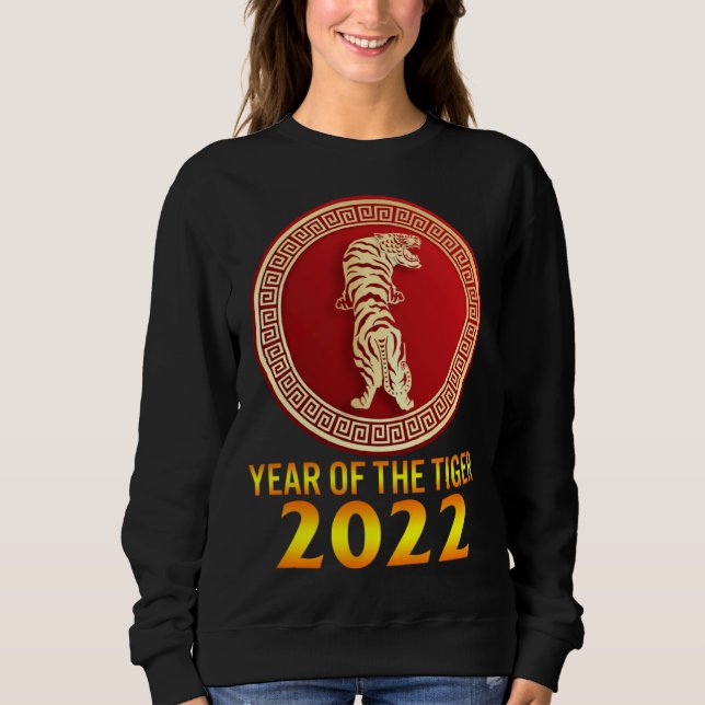 Camiseta 2022 Year Of Tiger Lunar Happy New Year Chinese Zo (Frente)