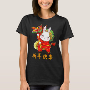Camiseta 2023 Ano do Rabbit Chinês Zodiac Happy NEW Y