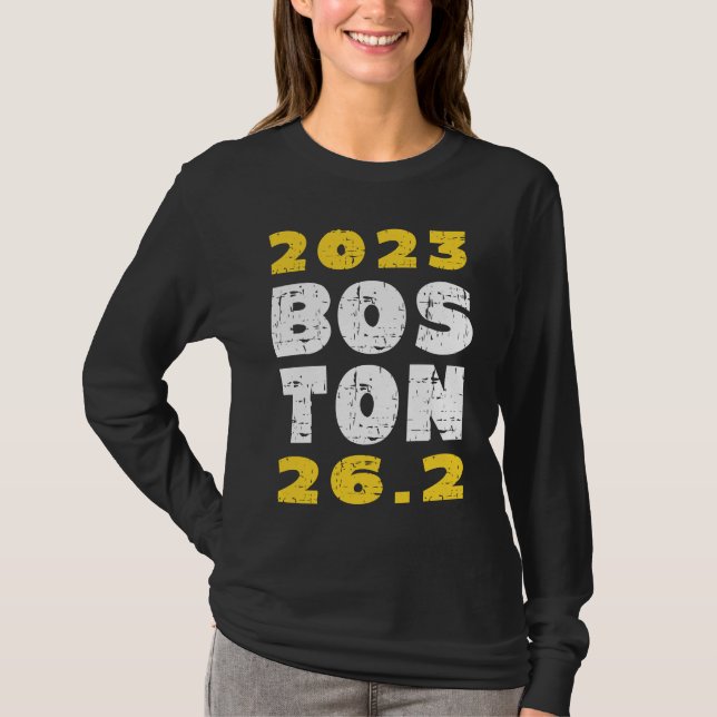 Camiseta 2023 Boston 26 2 Miles Running Training Qualifier  (Frente)