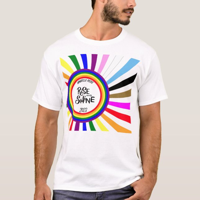Camiseta 2023 Camarillo Pride Rise and Shine (Frente)