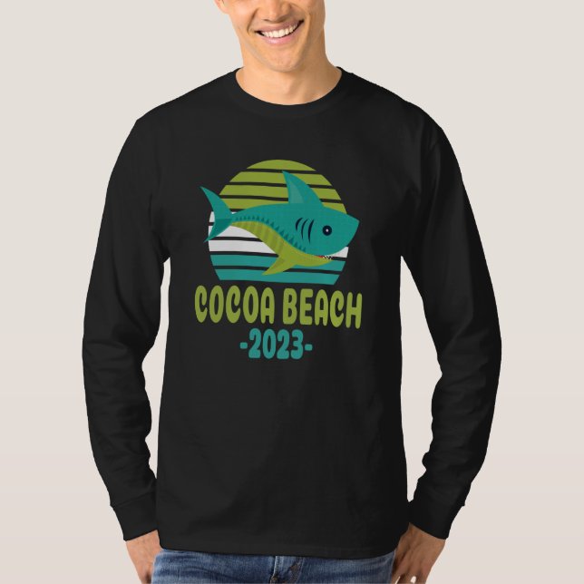 Camiseta 2023 Cocoa Beach Florida Shark (Frente)