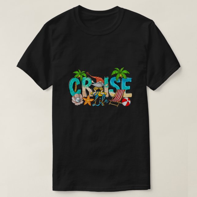 Camiseta 2023 Cruise Life Family Vacation Beach Gnomo Match (Frente do Design)