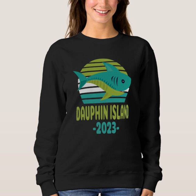 Camiseta 2023 Dauphin Island Alabama Shark (Frente)