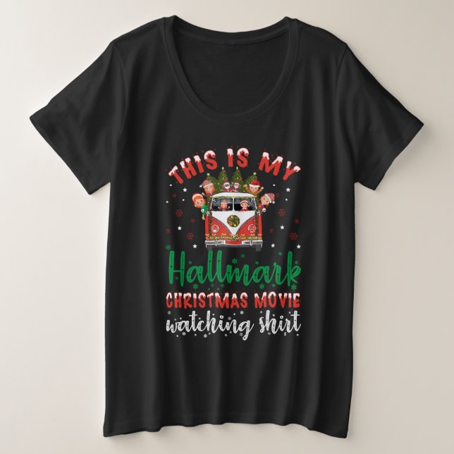 Camiseta 2023 Filme de Natal Hallmark Assistindo (Frente do Design)