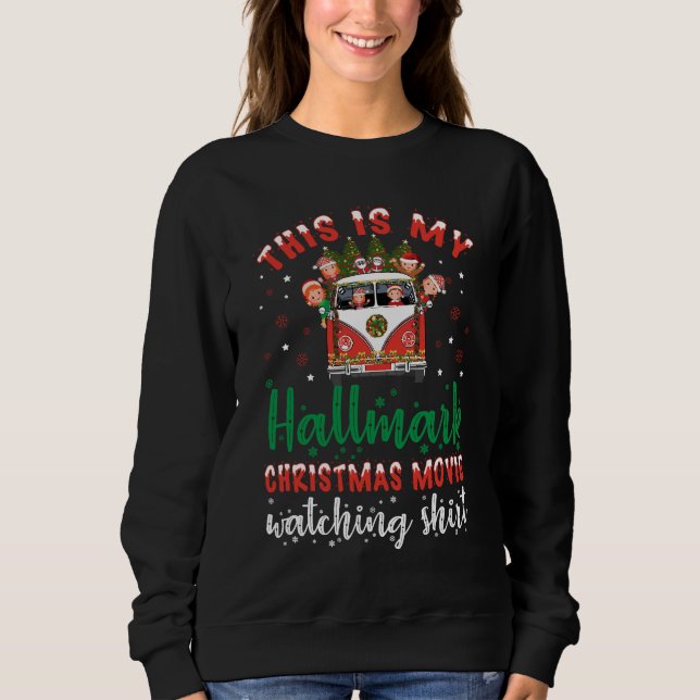 Camiseta 2023 Filme de Natal Hallmark Assistindo (Frente)