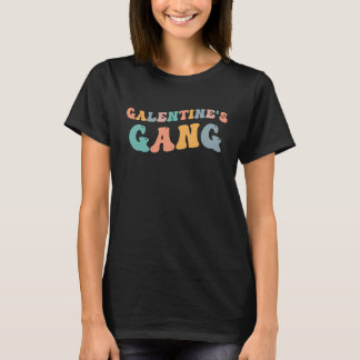 Camiseta 2023 Galentine's Gang Retro Valentine's Day Single