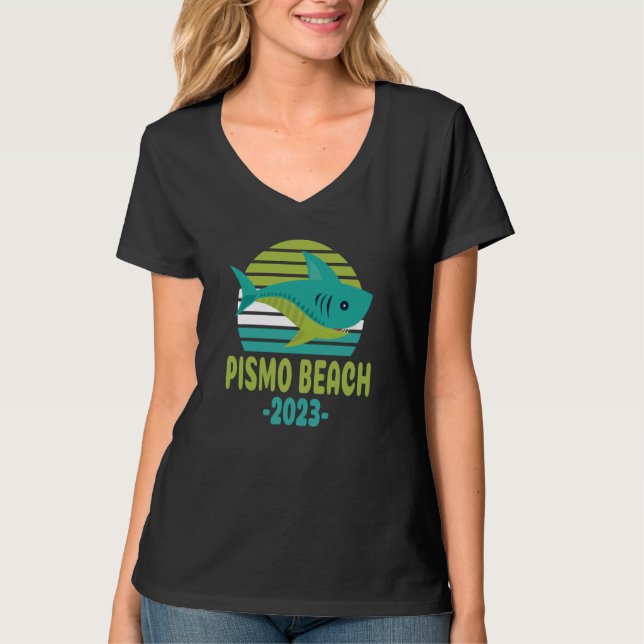 Camiseta 2023 Pismo Beach California Shark (Frente)