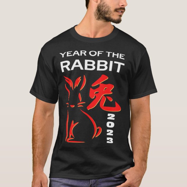 Camiseta 2023 Year Of The Rabbit Chinese Zodiac Chinese New (Frente)