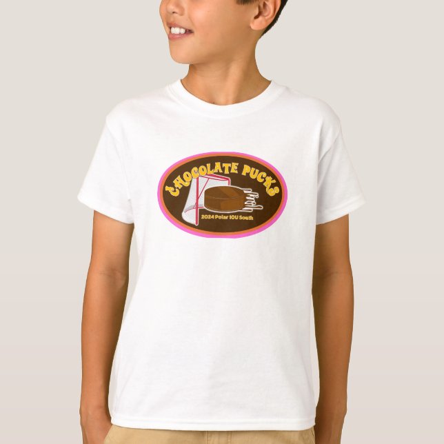 Camiseta 2024 10U Chocolate Meridional Pucks Kids Tshirt -  (Frente)