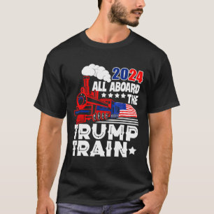 Camiseta 2024 A Bordo Do Trem De Bomba, Bandeira Americana