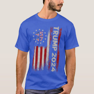 Camiseta 2024 American Flag 45 47 Crewneck Sweatshirt