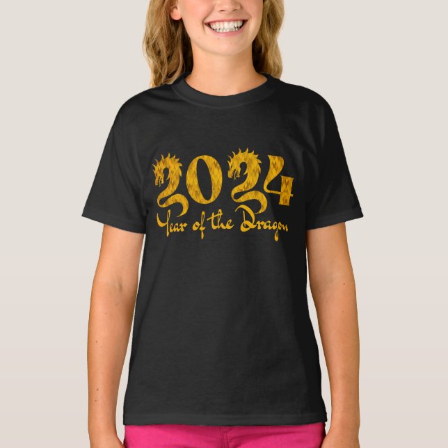 CAMISETA 2024 ANO DO DRAGÃO OURO (Frente)