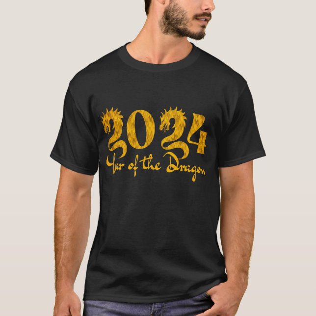 CAMISETA 2024 ANO DO DRAGÃO OURO (Frente)