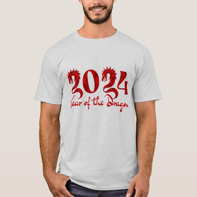 CAMISETA 2024 ANO DO DRAGÃO RED (Frente)