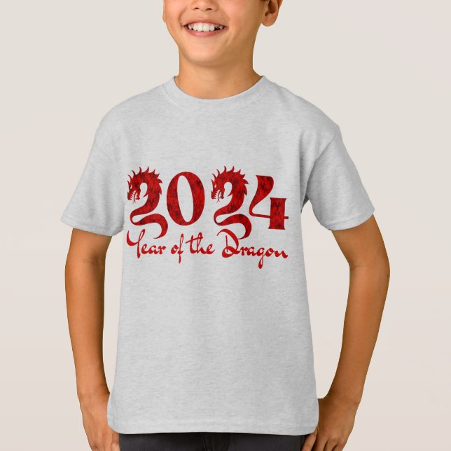 CAMISETA 2024 ANO DO DRAGÃO RED (Frente)