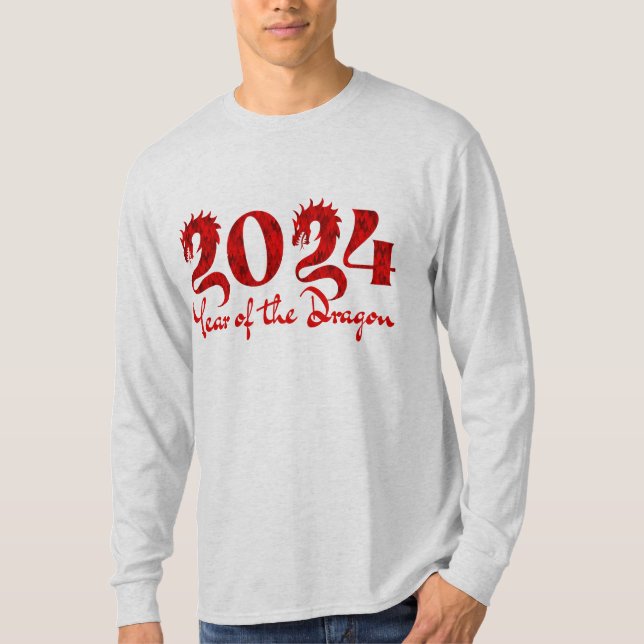 CAMISETA 2024 ANO DO DRAGÃO VERMELHO (Frente)