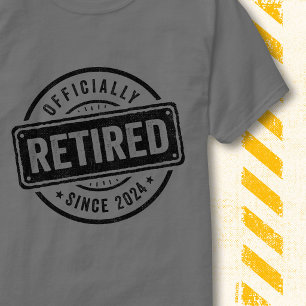 Camiseta 2024 Aposentadoria Oficial Vintage Aposentado Refo