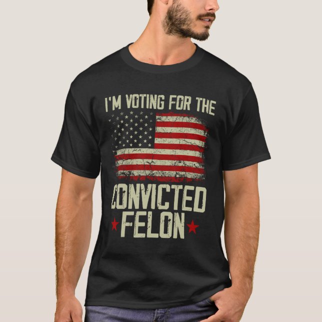 Camiseta 2024 Felon Condenado - Voto Felon Condenado (Frente)