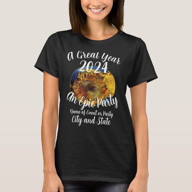 Camiseta 2024 Hora Feliz Solteirão Solteira Aposentadoria (Frente)