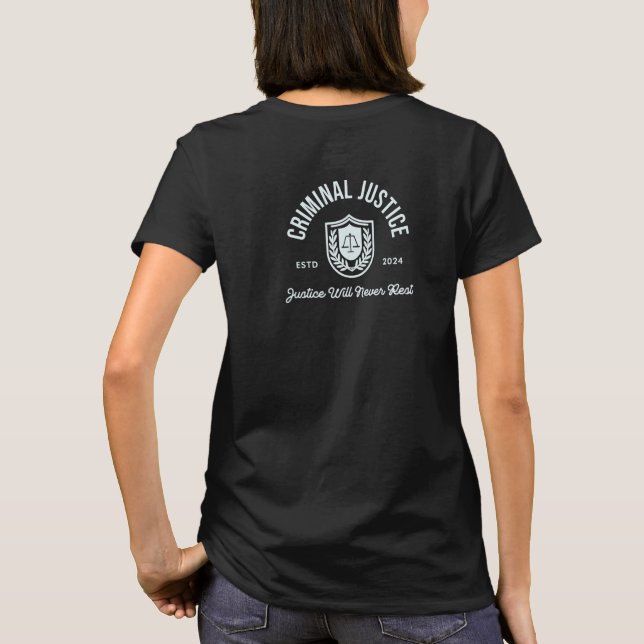 Camiseta 2024 "Justiça nunca descansará" (Verso)