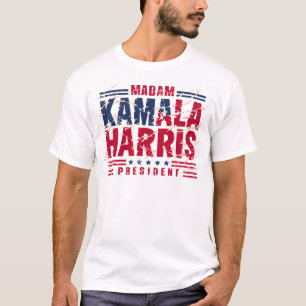 Camiseta 2024 Kamala Harris Senhora Presidente EUA Votação