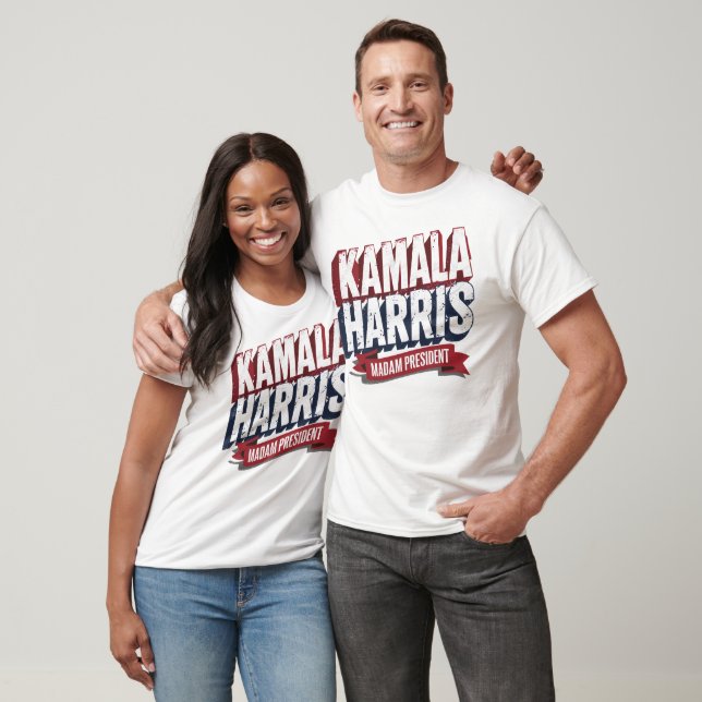 Camiseta 2024 Kamala Harris Senhora Presidente EUA Votação (Unissex)