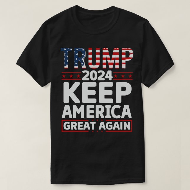 Camiseta 2024 mantém o excelente americano novamente (Frente do Design)