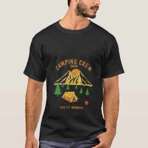 Camiseta 2024 Títulos de viagem de acampamento diverso Fire