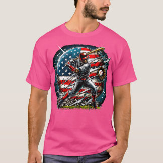 Camiseta 2024 USA America BESBALL nos EUA 4 DE JULHO