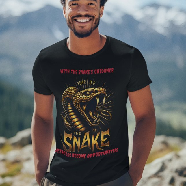 Camiseta 2025: Ano da celebração da cobra (Criador carregado)
